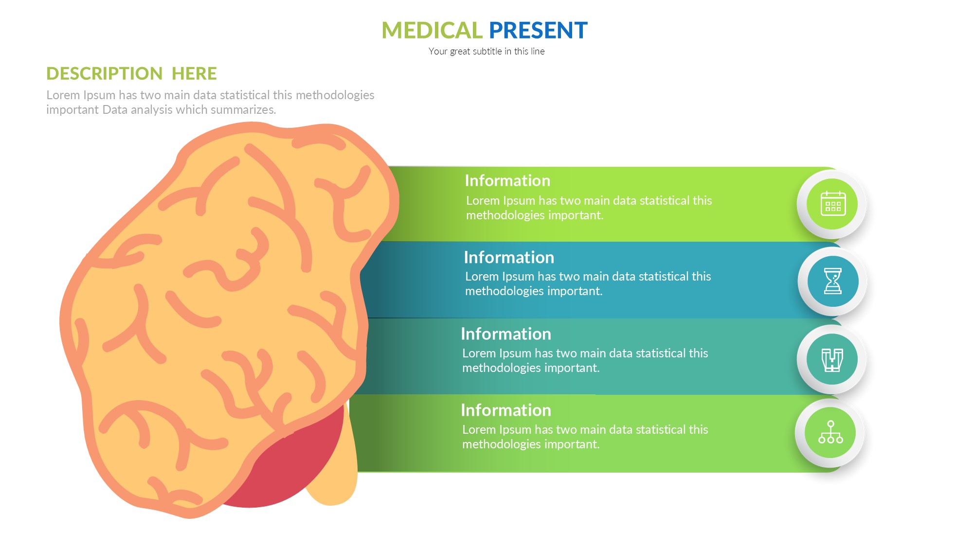 医疗医药图形信息图示PPT模板