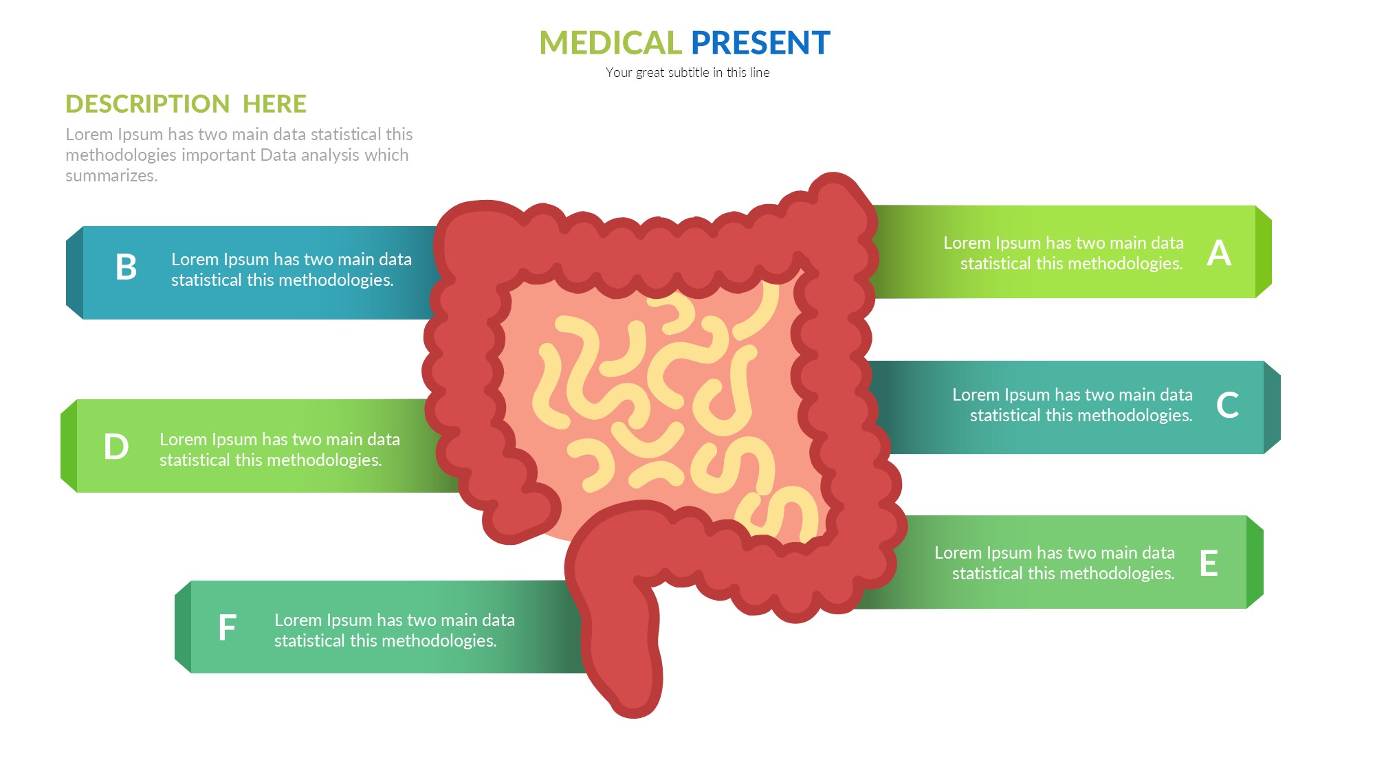 医疗医药图形信息图示PPT模板