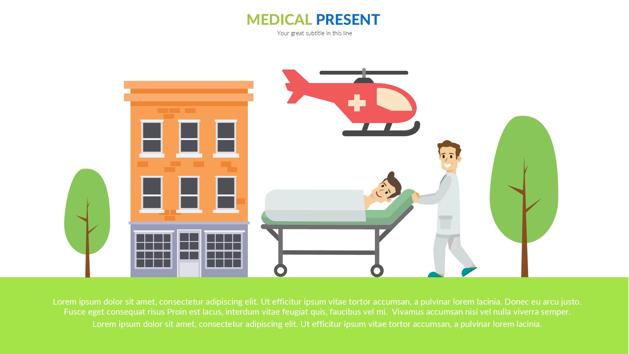 医疗医药图形信息图示PPT模板