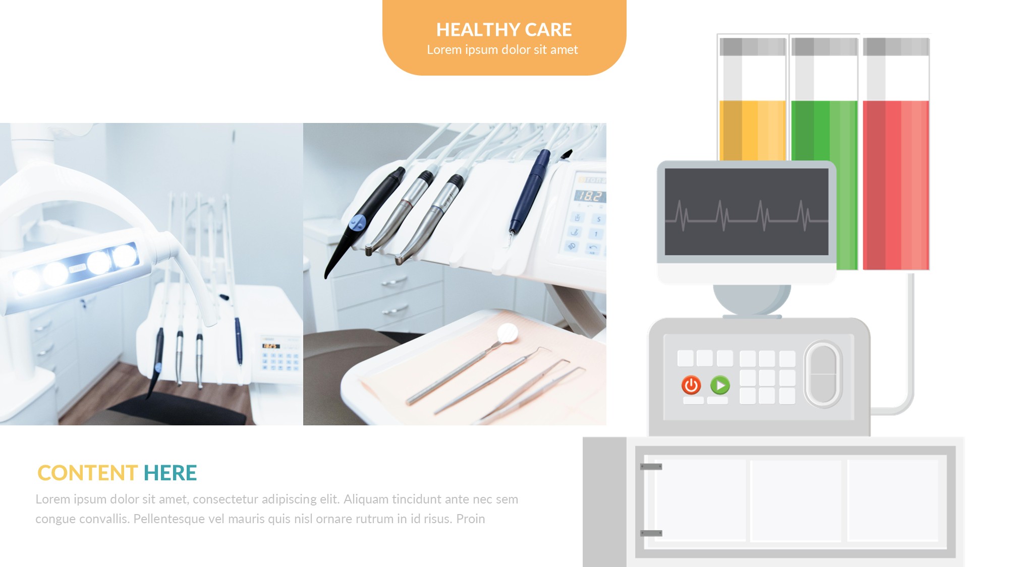 医疗医药图形信息图示PPT模板