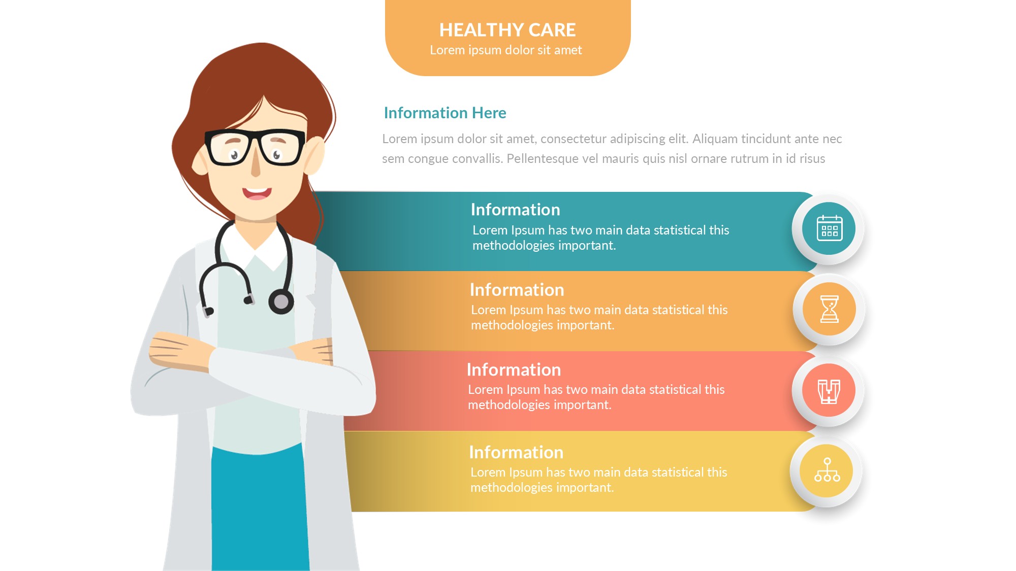 医疗医药图形信息图示PPT模板