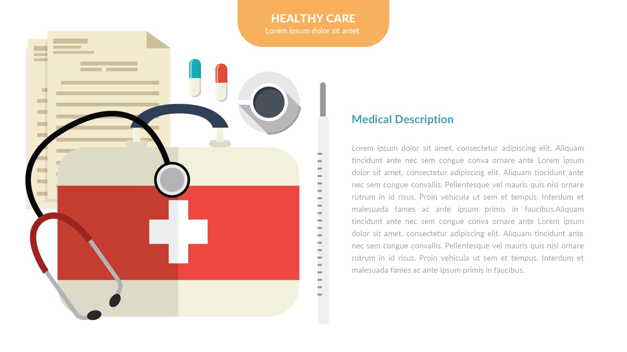 医疗医药图形信息图示PPT模板
