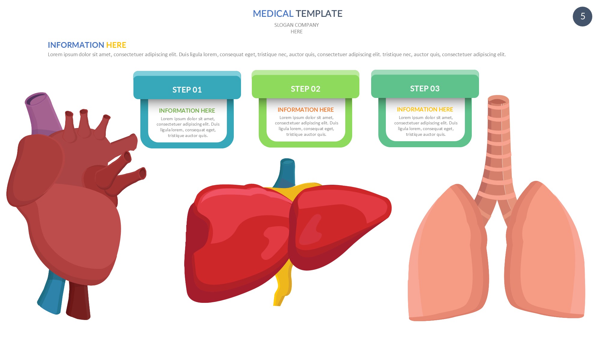 医疗医药图形信息图示PPT模板