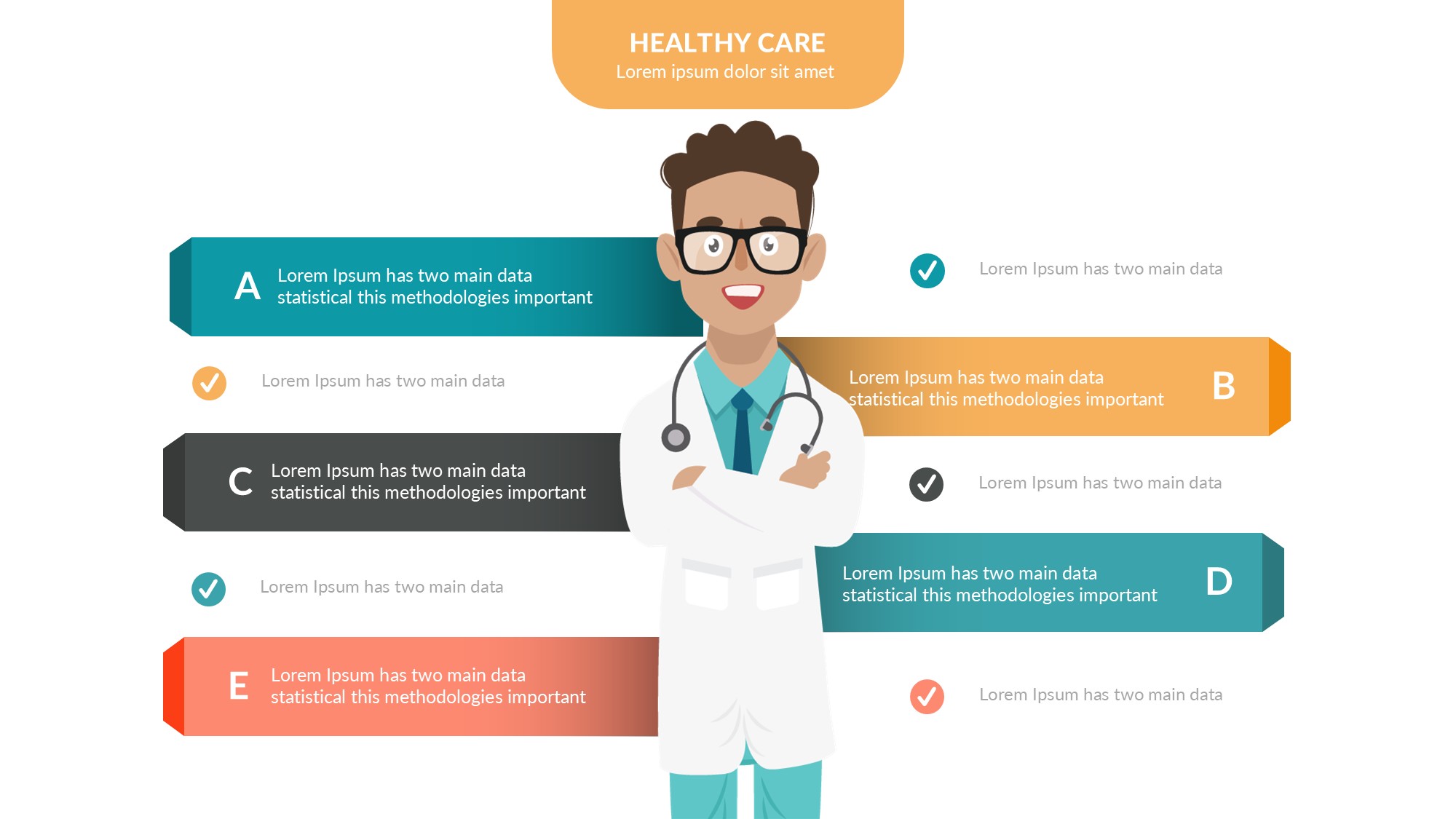医疗医药图形信息图示PPT模板