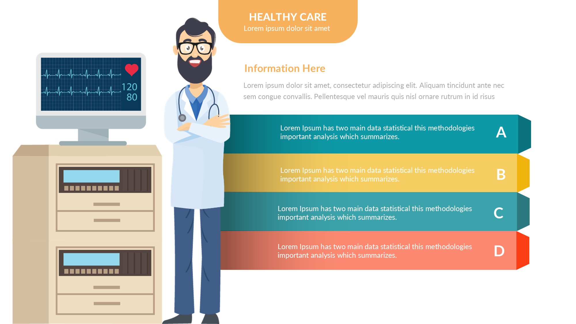 医疗医药图形信息图示PPT模板
