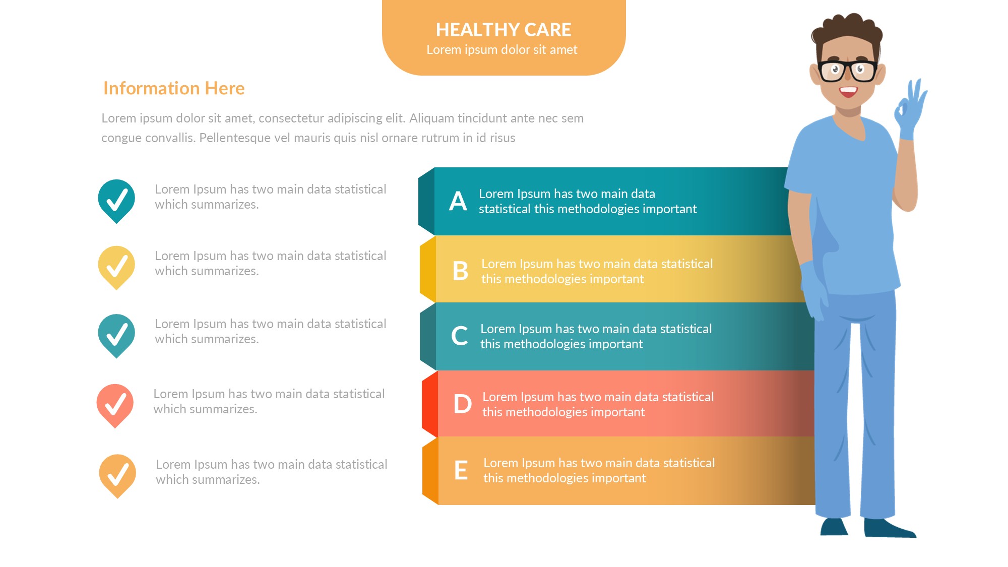 医疗医药图形信息图示PPT模板