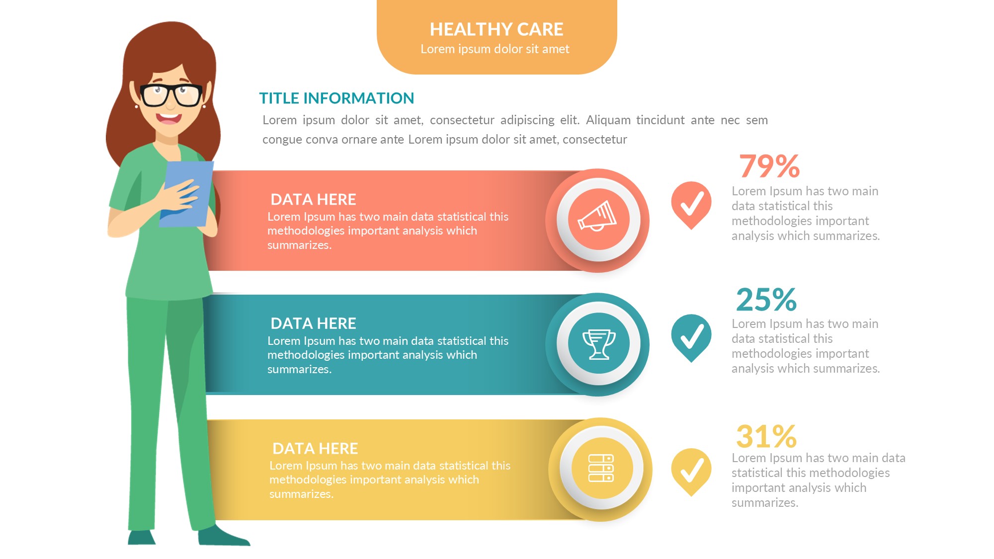 医疗医药图形信息图示PPT模板
