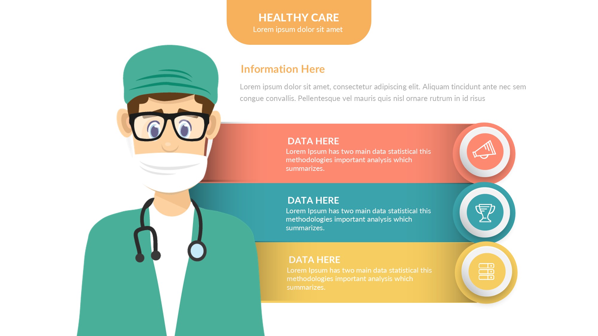 医疗医药图形信息图示PPT模板