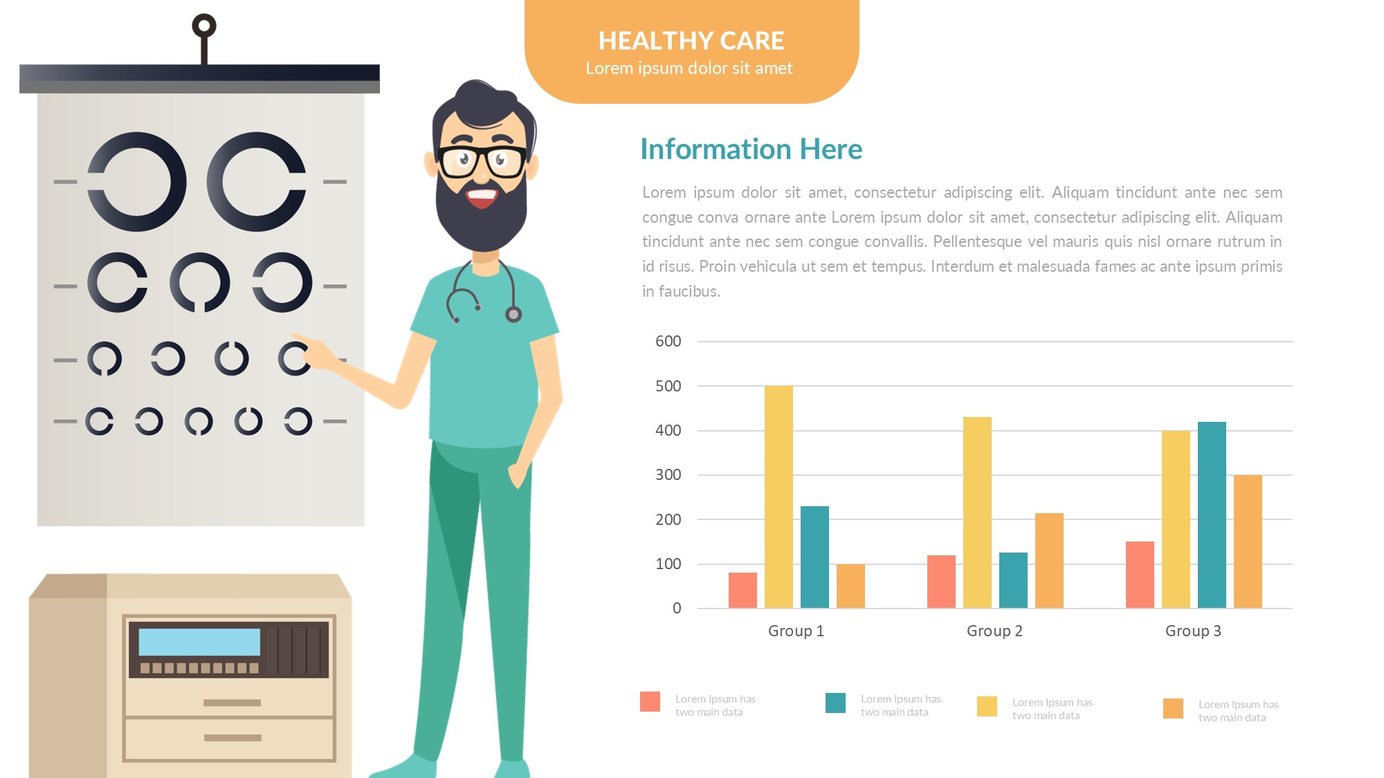 医疗医药图形信息图示PPT模板