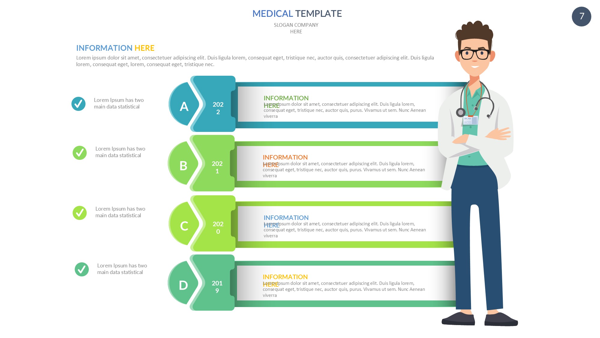 医疗医药图形信息图示PPT模板
