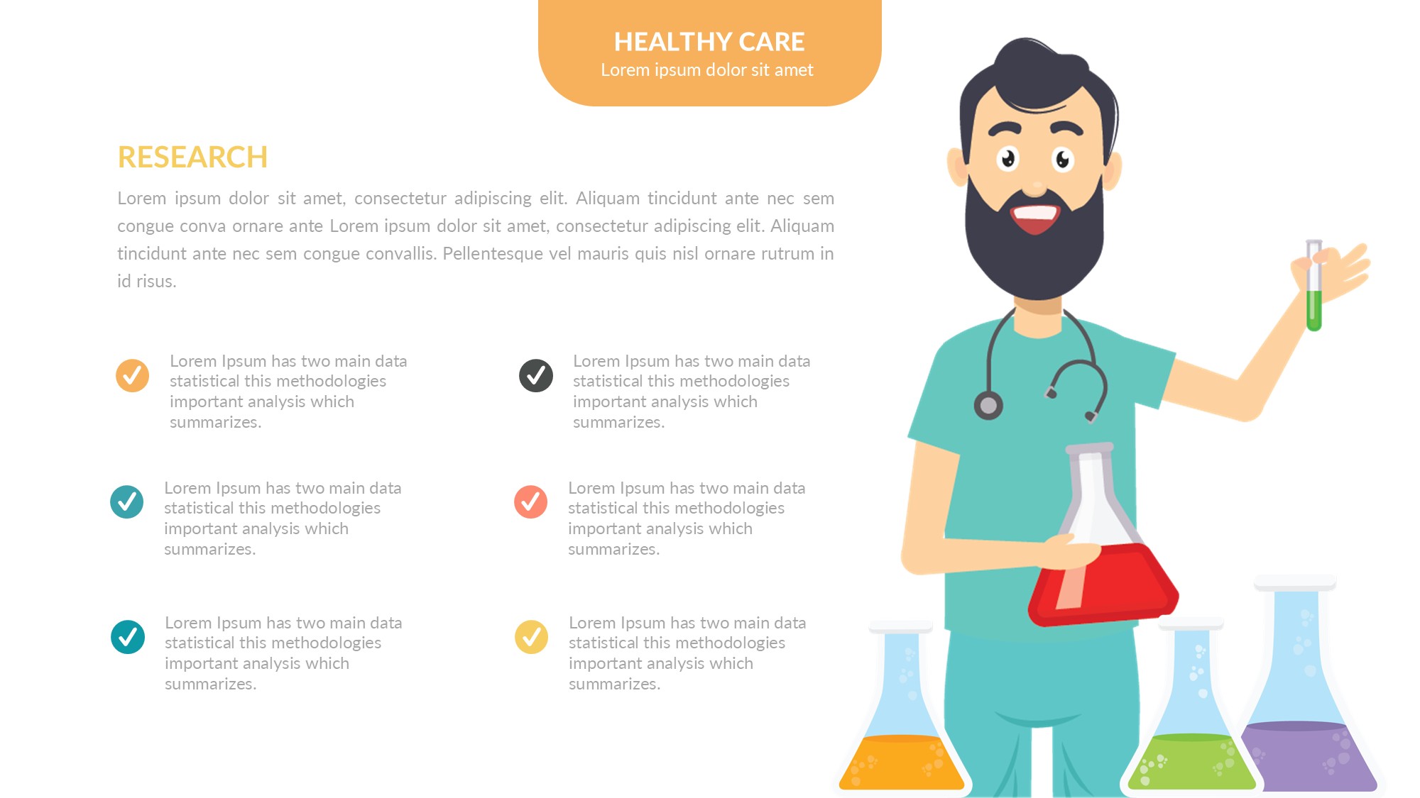 医疗医药图形信息图示PPT模板