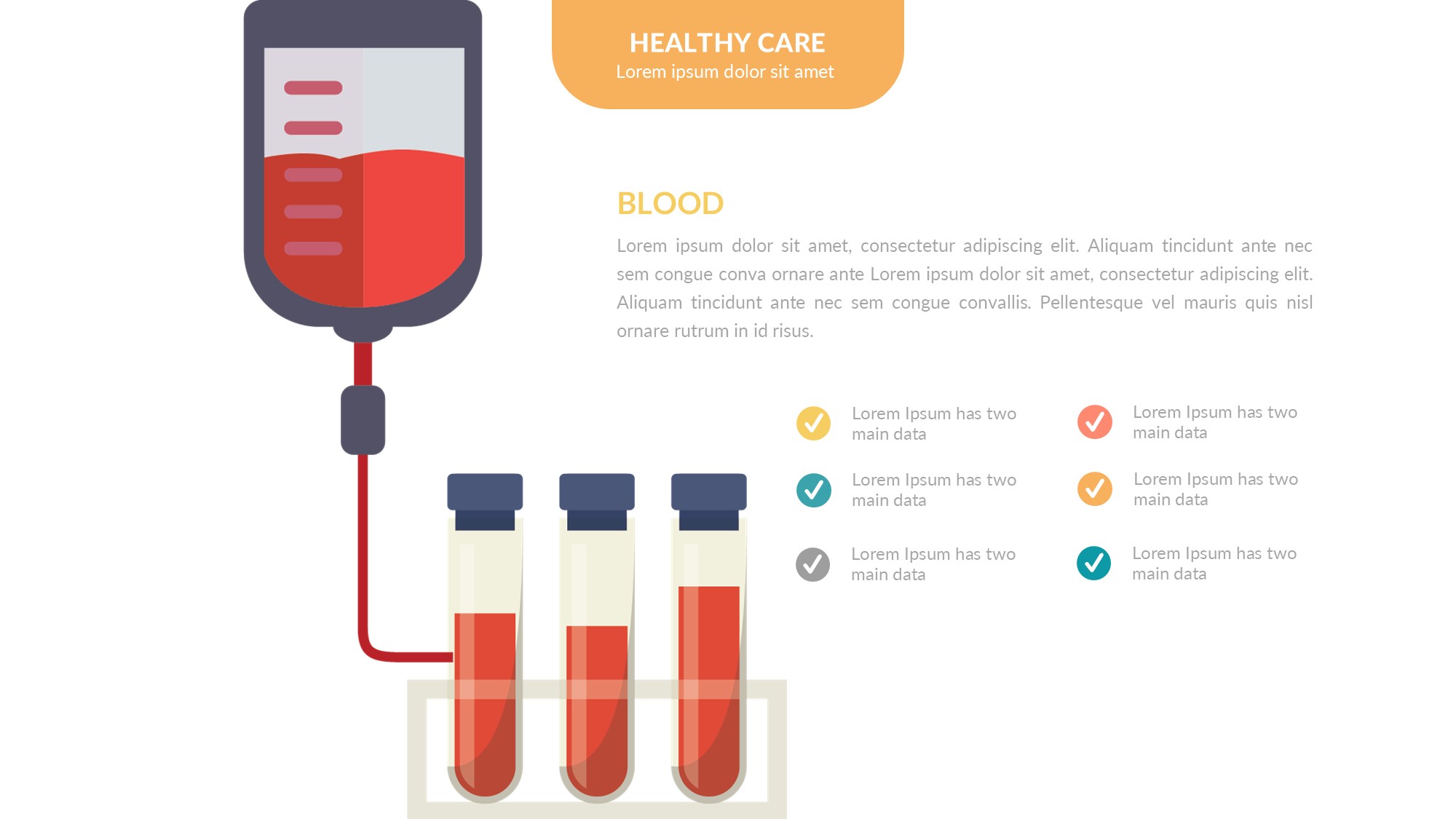 医疗医药图形信息图示PPT模板