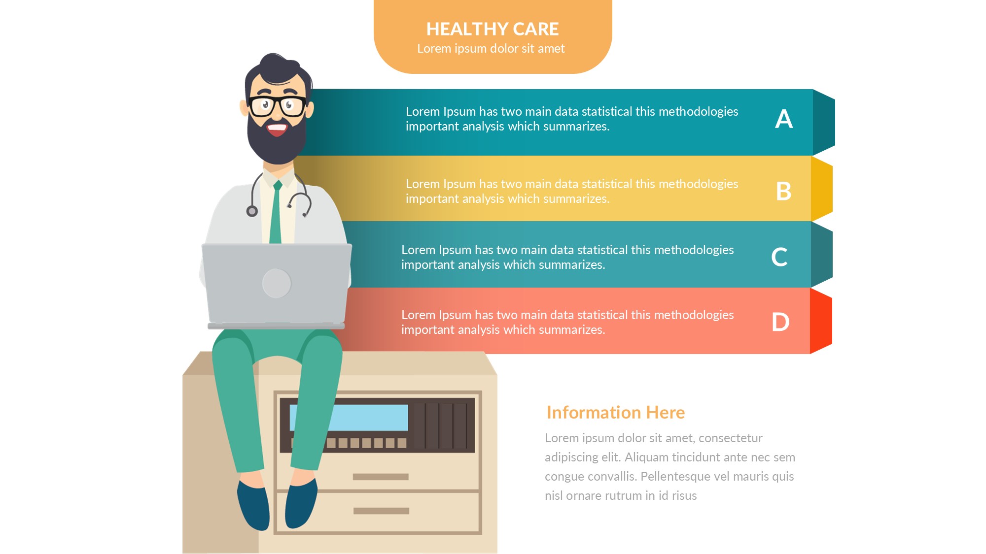 医疗医药图形信息图示PPT模板