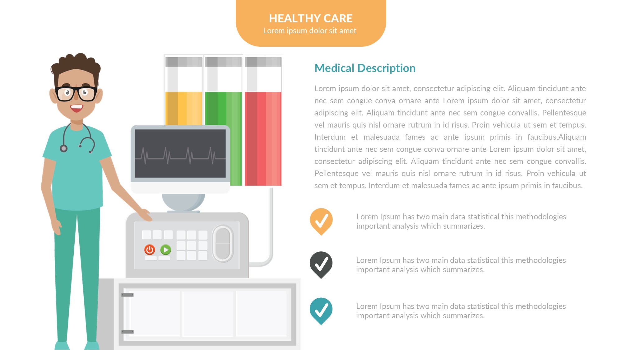 医疗医药图形信息图示PPT模板