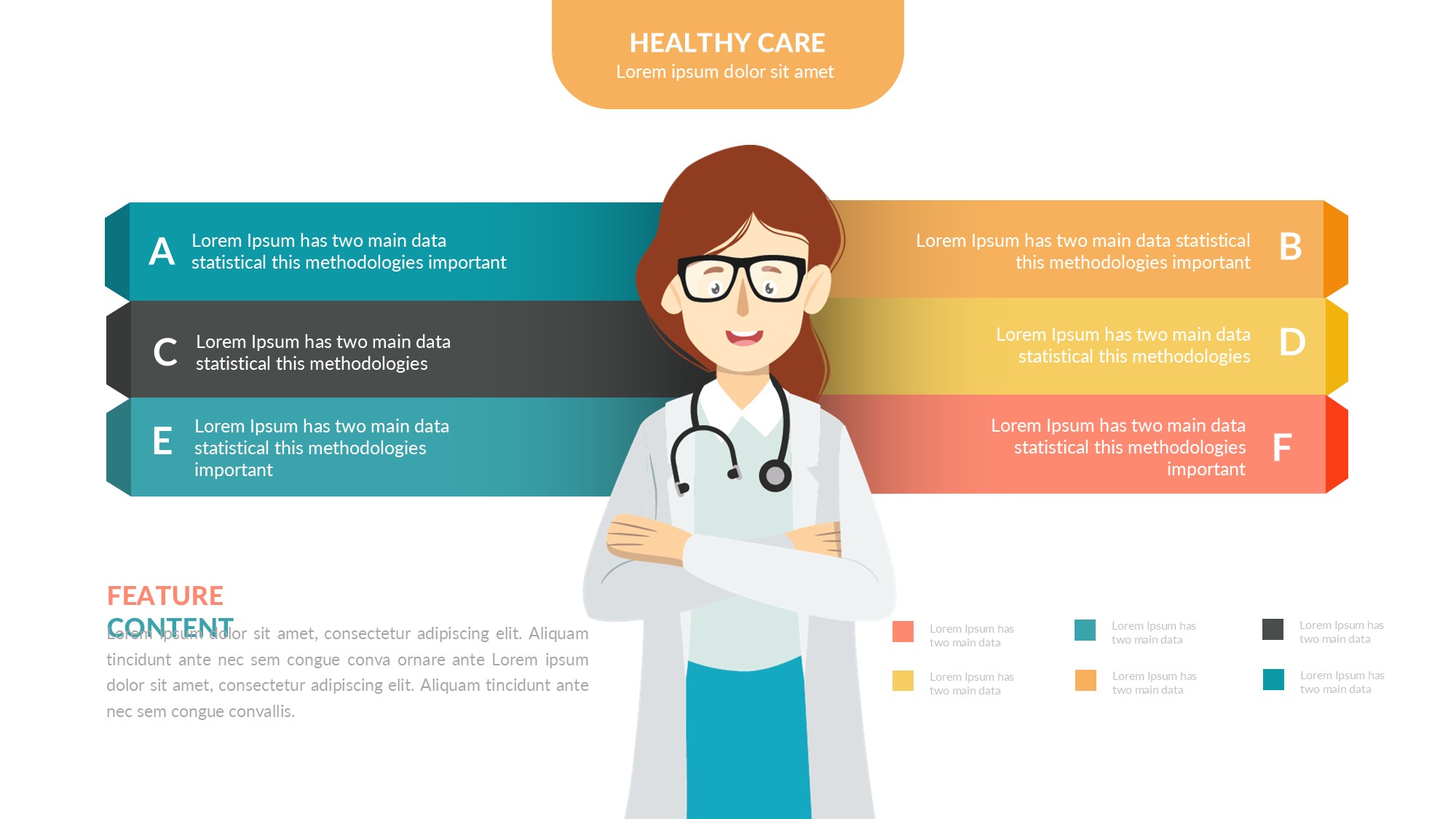 医疗医药图形信息图示PPT模板