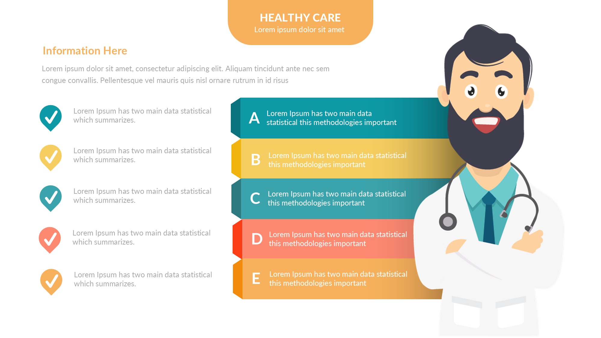 医疗医药图形信息图示PPT模板