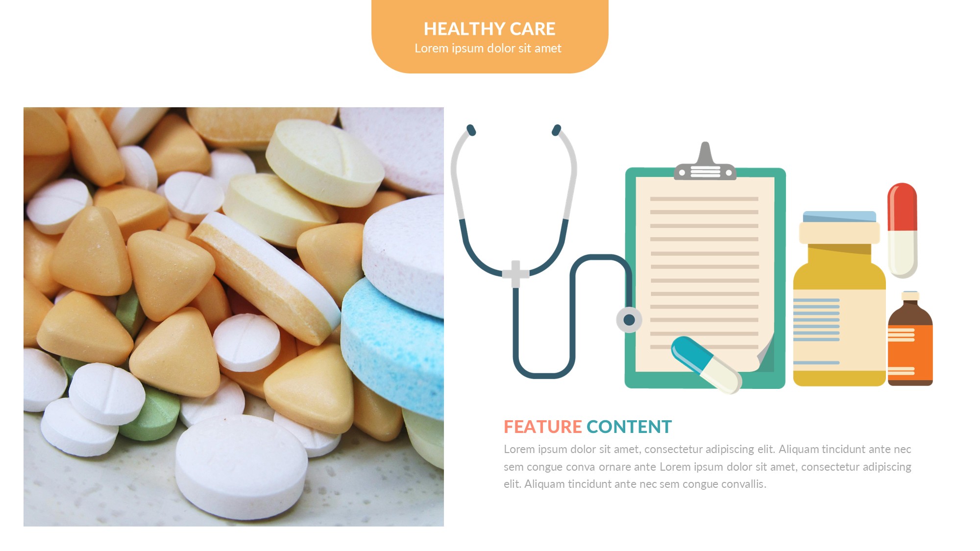 医疗医药图形信息图示PPT模板