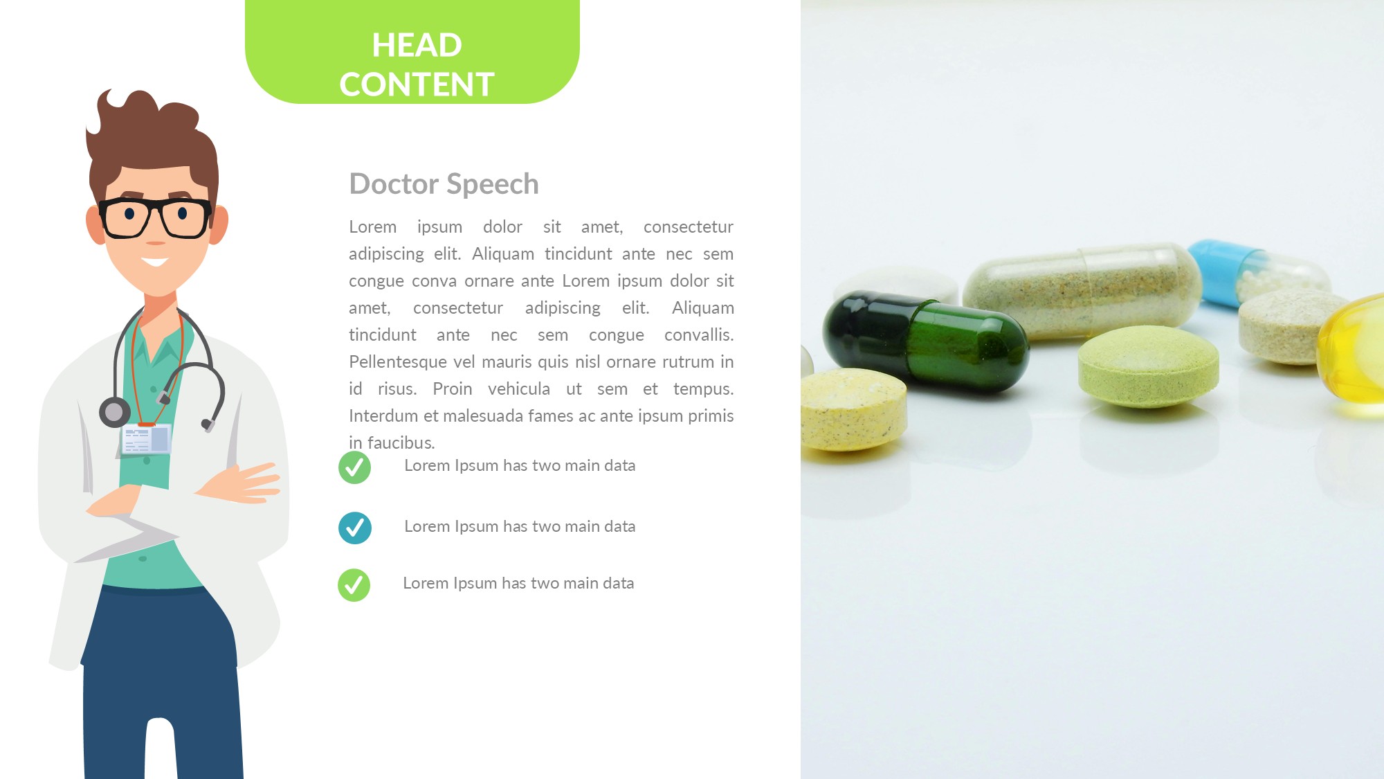 医疗医药图形信息图示PPT模板