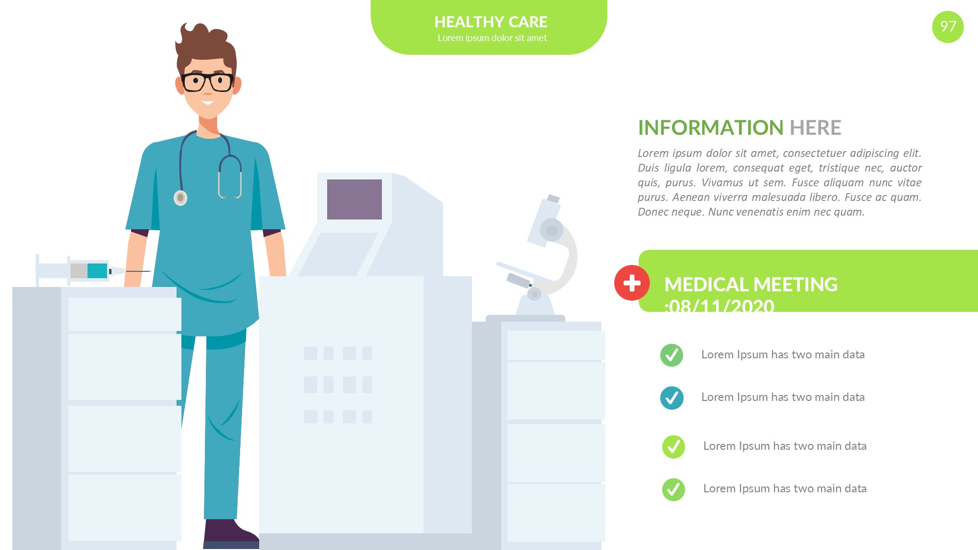 医疗医药图形信息图示PPT模板