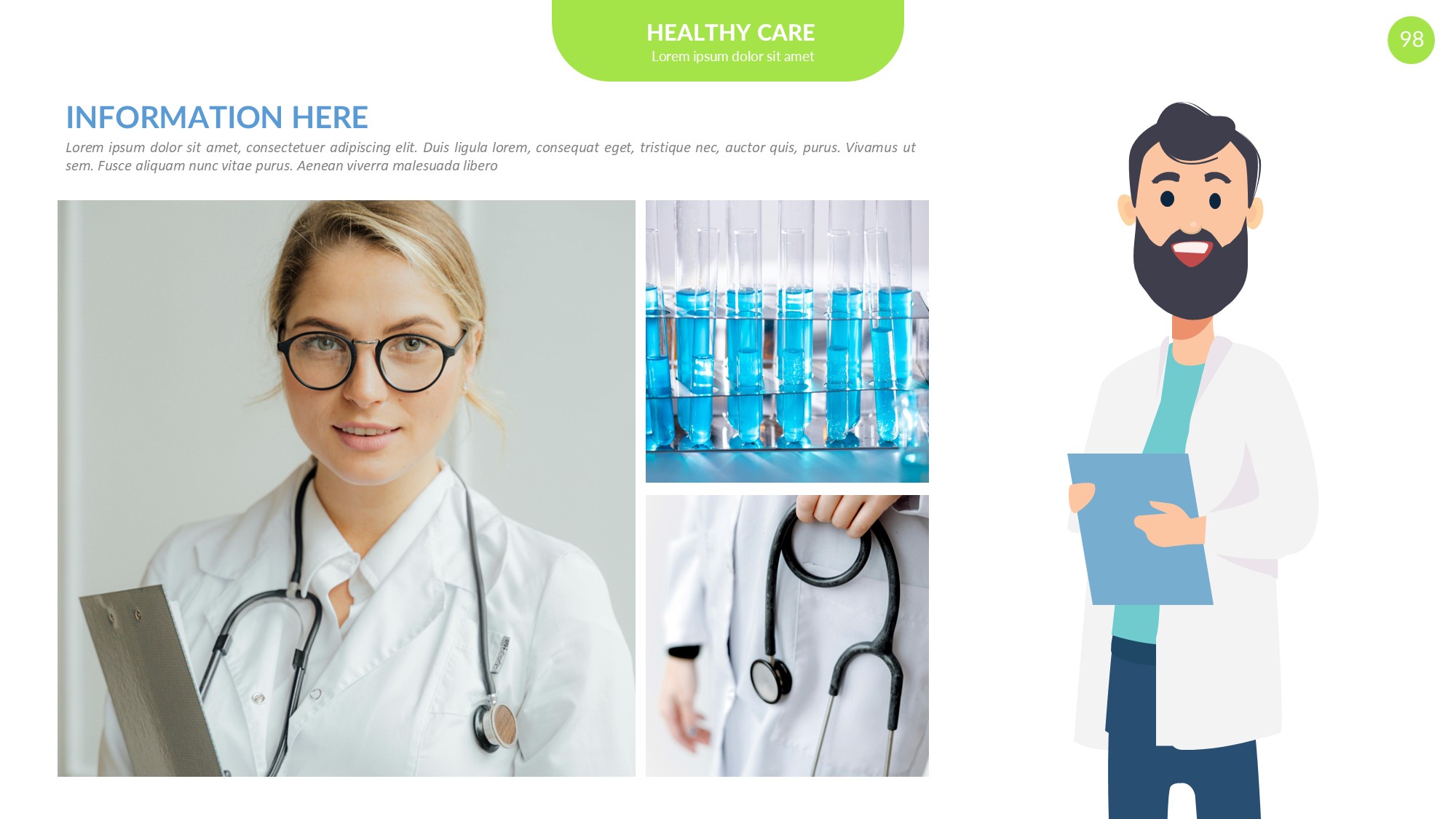 医疗医药图形信息图示PPT模板