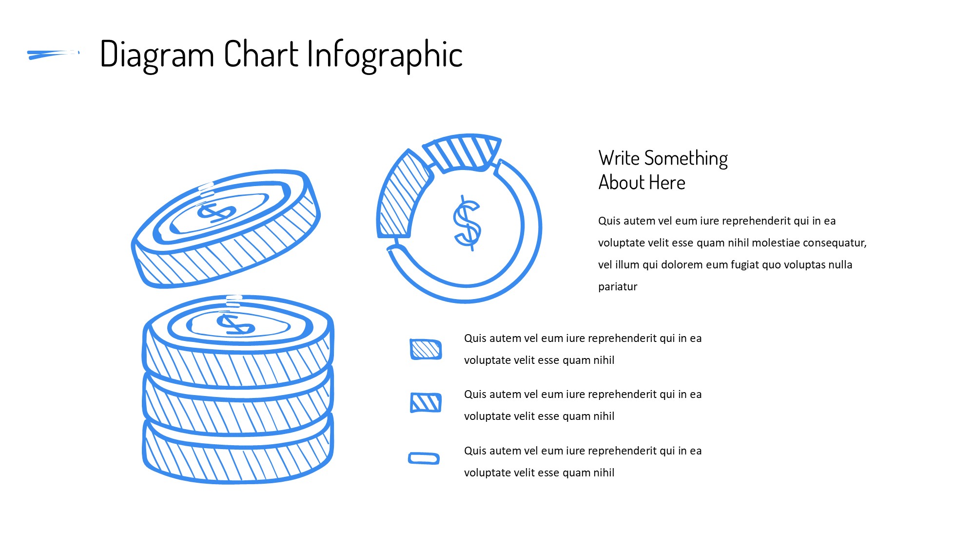 线条图形信息图示PPT模板