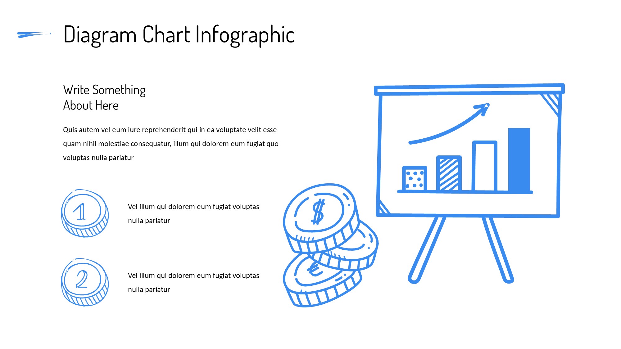 线条图形信息图示PPT模板