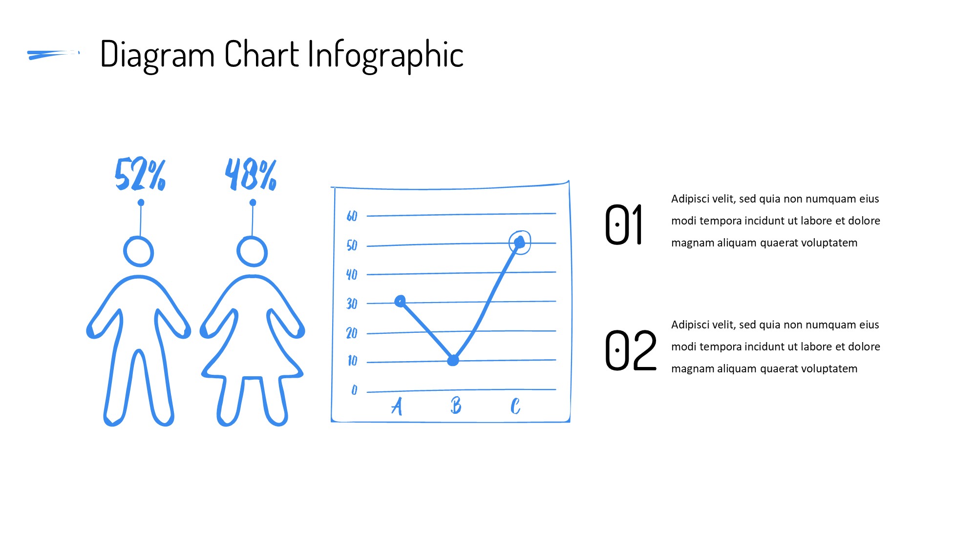 线条图形信息图示PPT模板