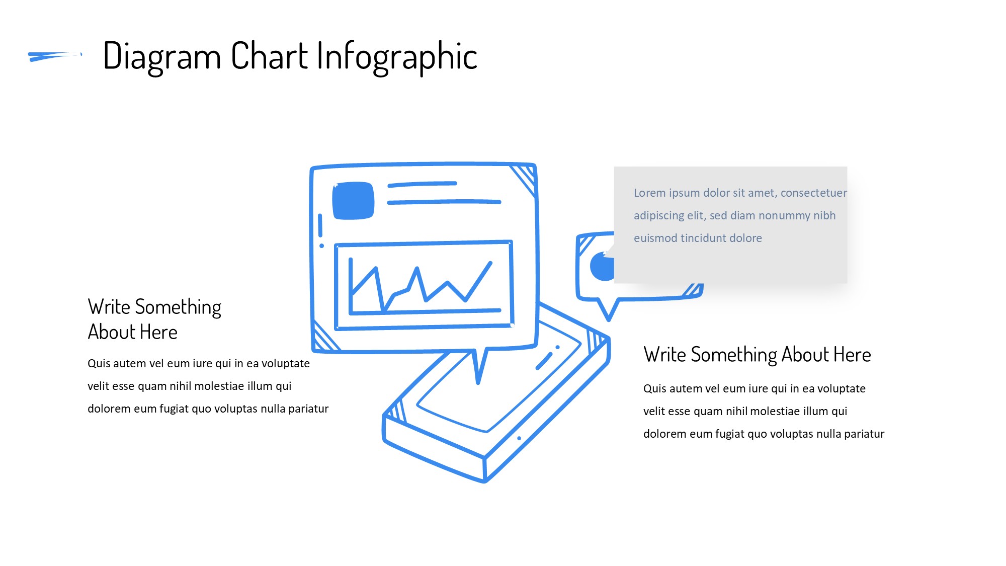 线条图形信息图示PPT模板