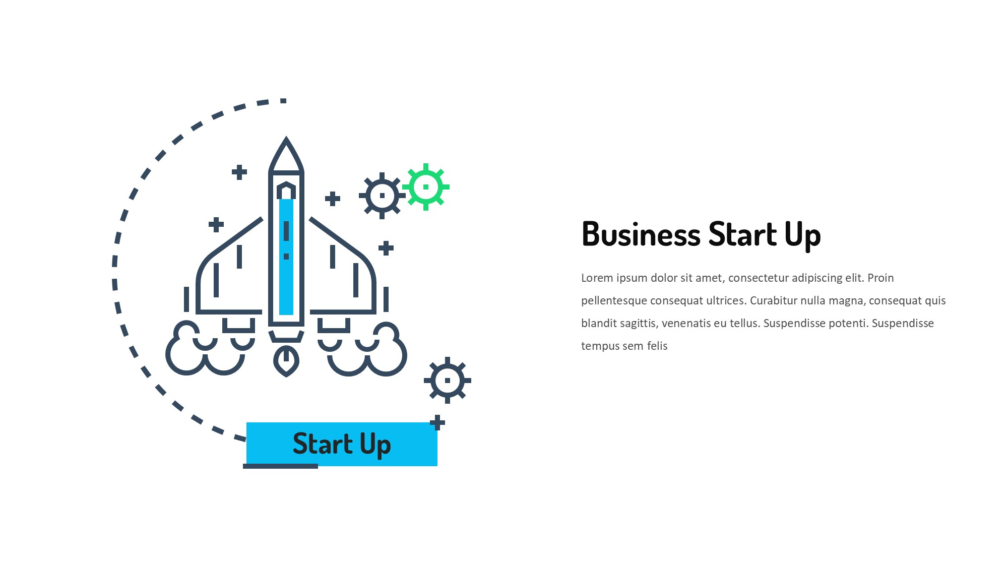 线条图形信息图示PPT模板