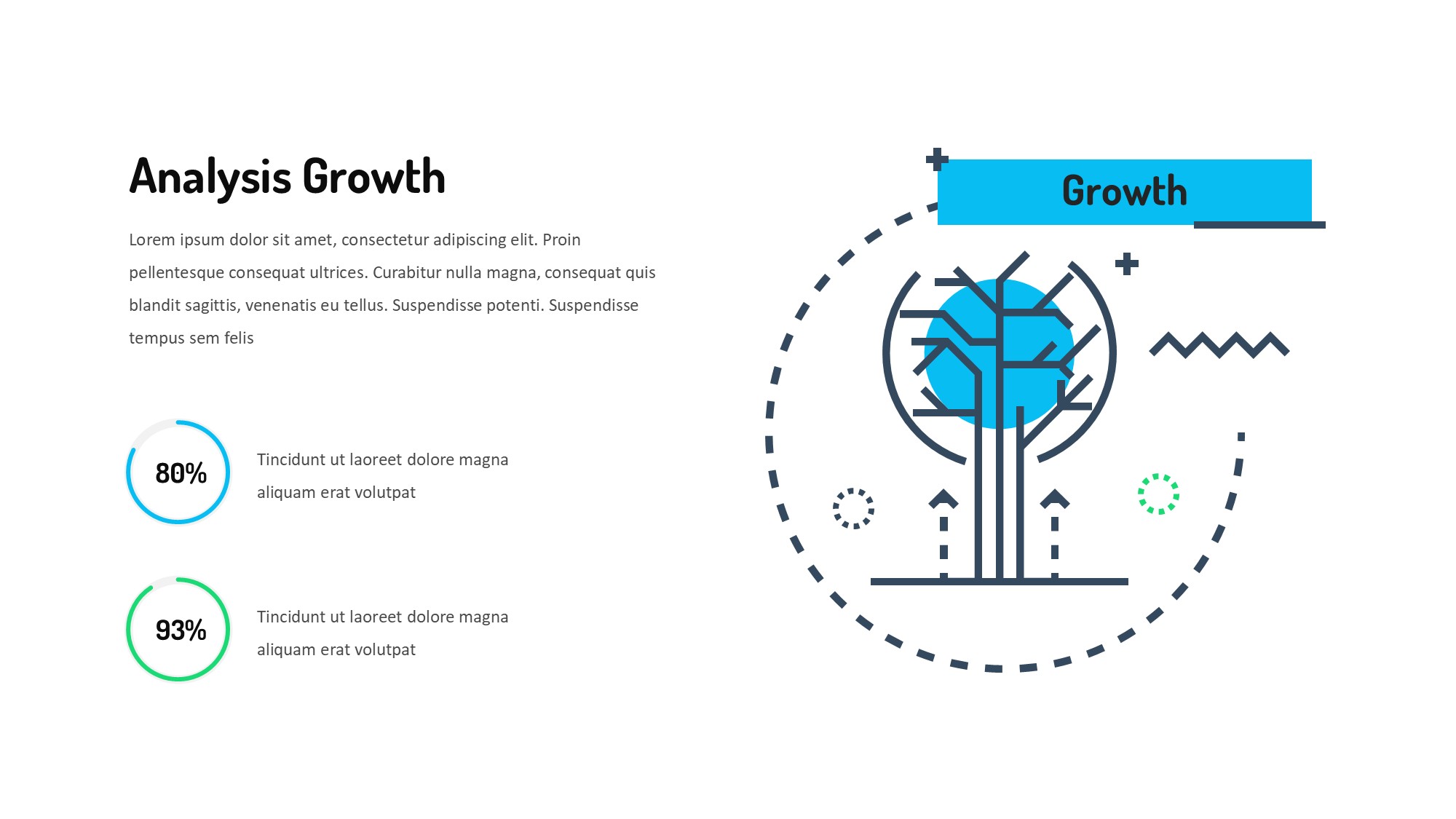 线条图形信息图示PPT模板