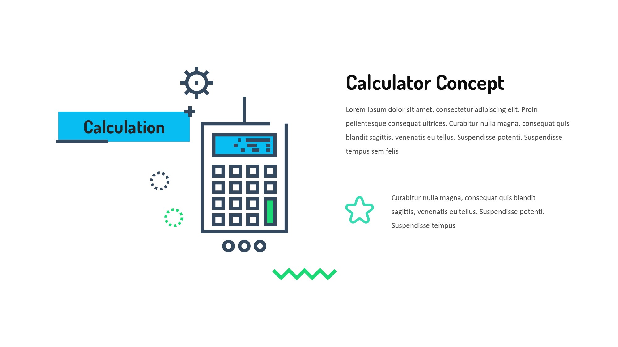 线条图形信息图示PPT模板