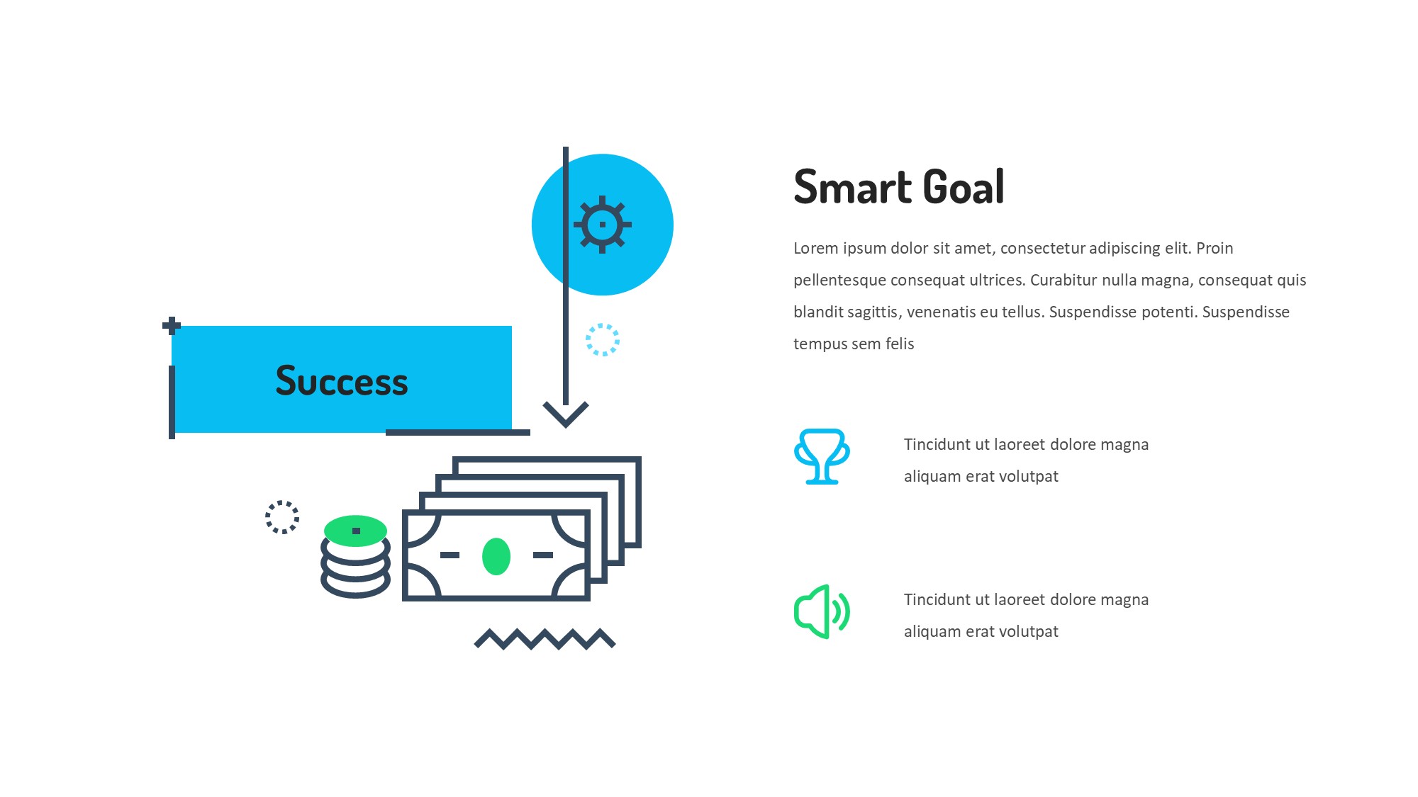 线条图形信息图示PPT模板