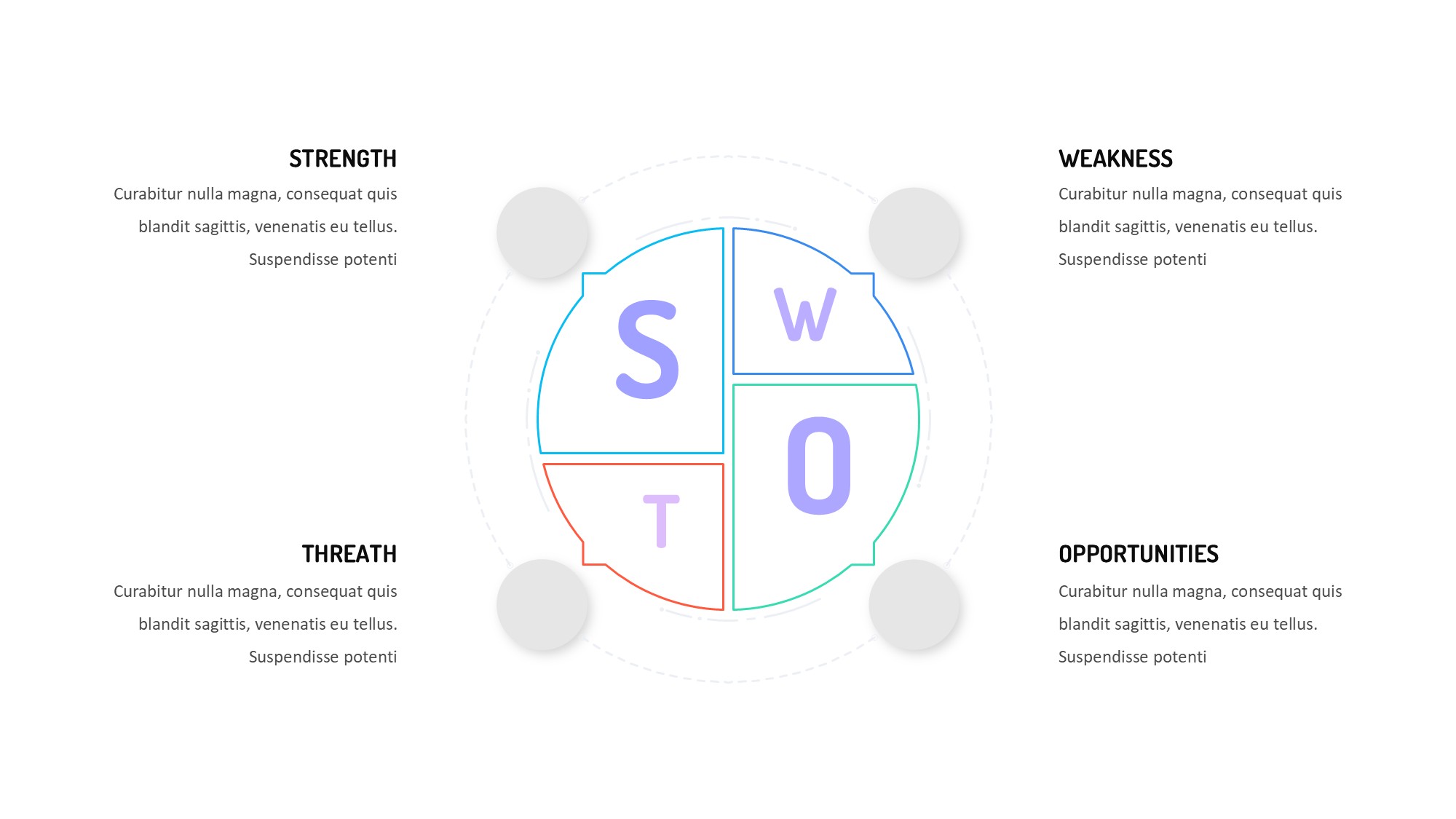 线条图形信息图示PPT模板