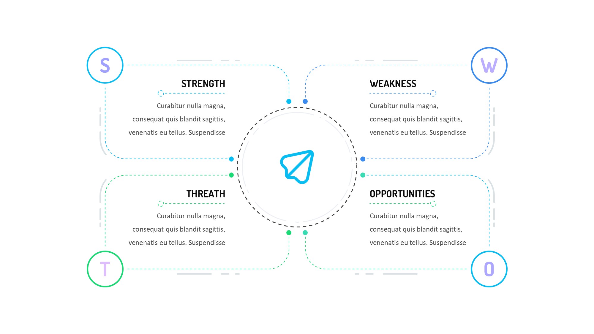 线条图形信息图示PPT模板