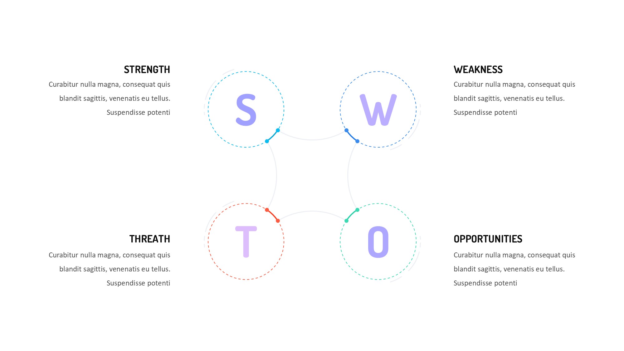 线条图形信息图示PPT模板