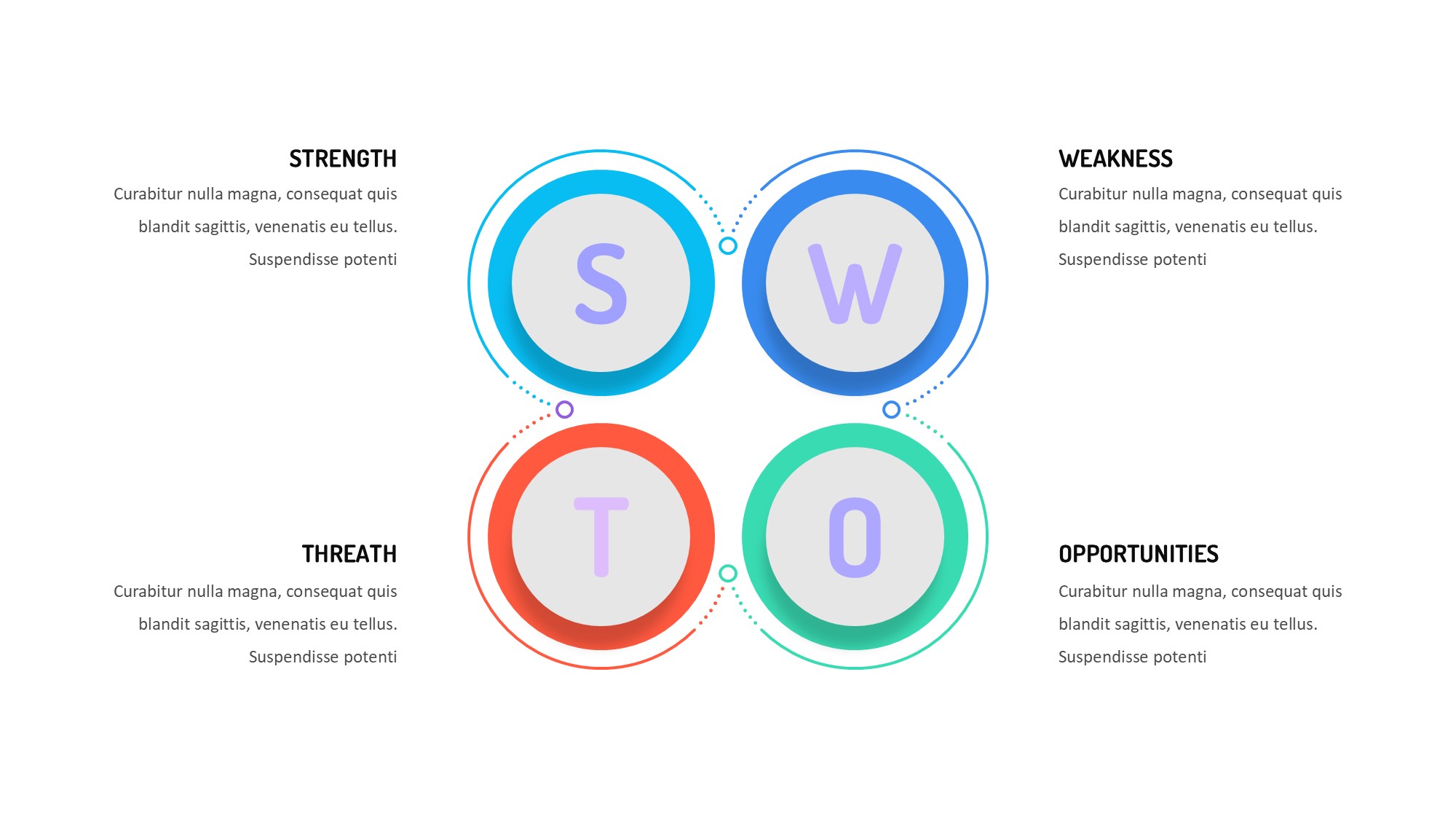 线条图形信息图示PPT模板
