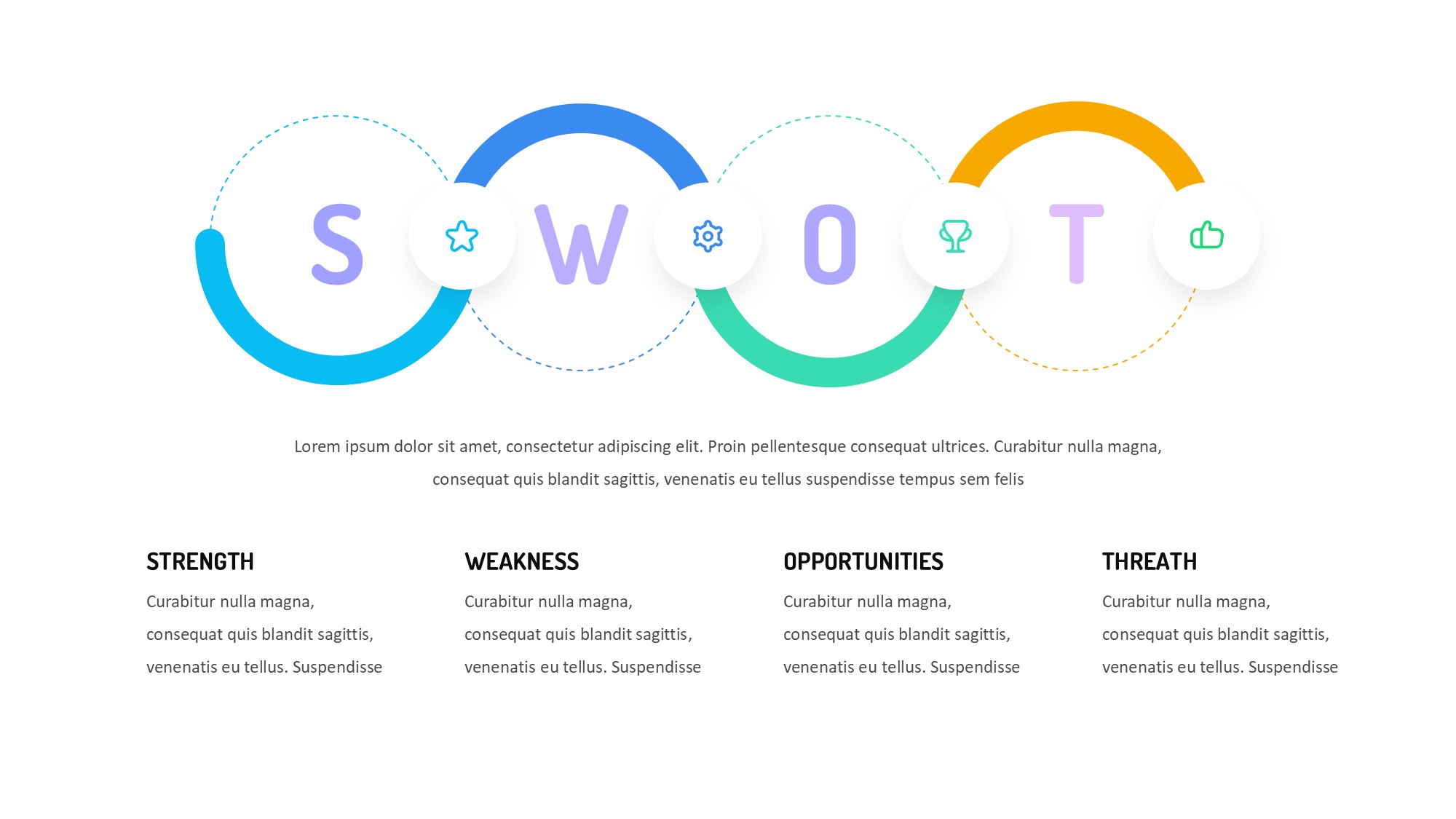 线条图形信息图示PPT模板