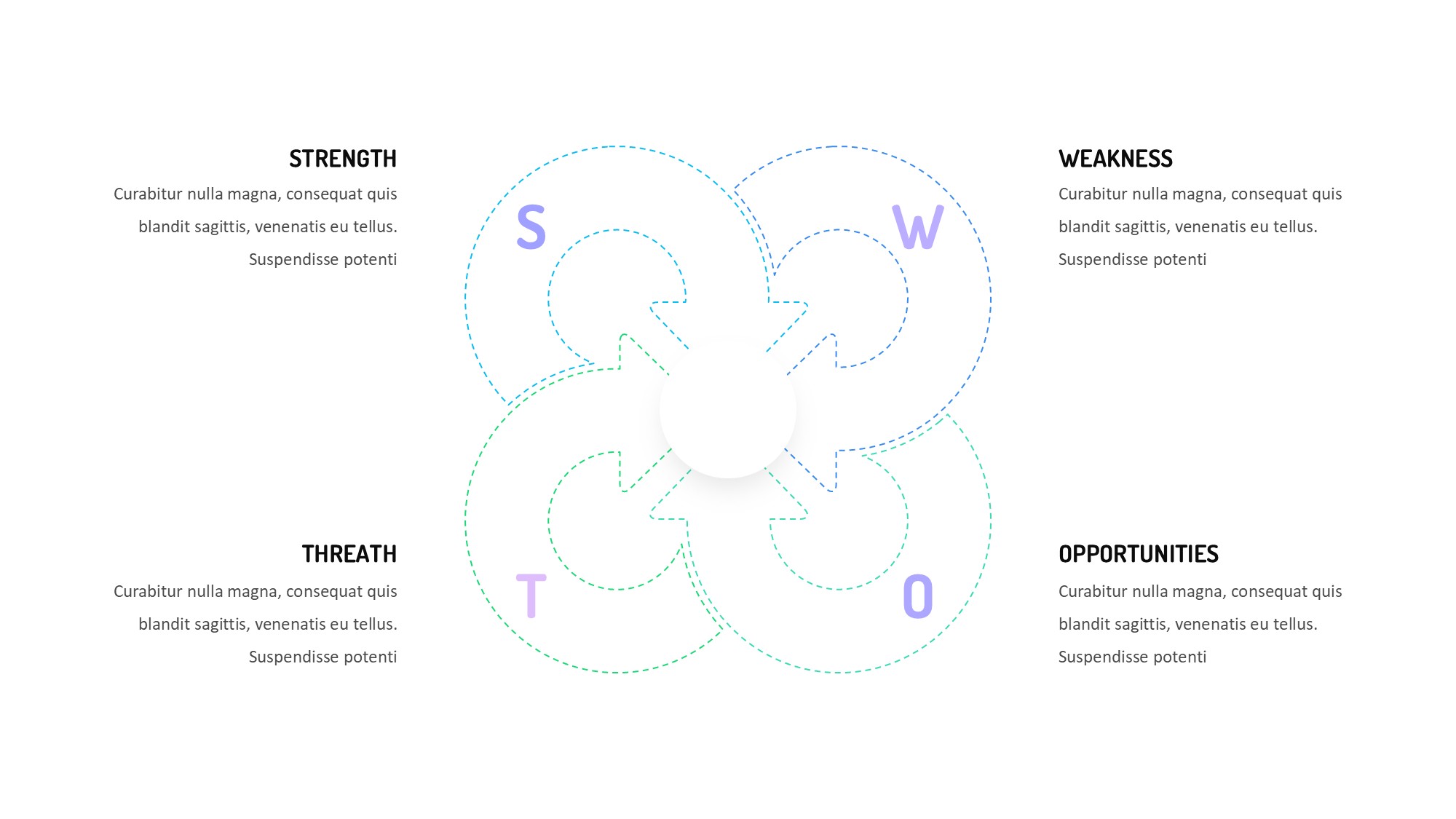 线条图形信息图示PPT模板