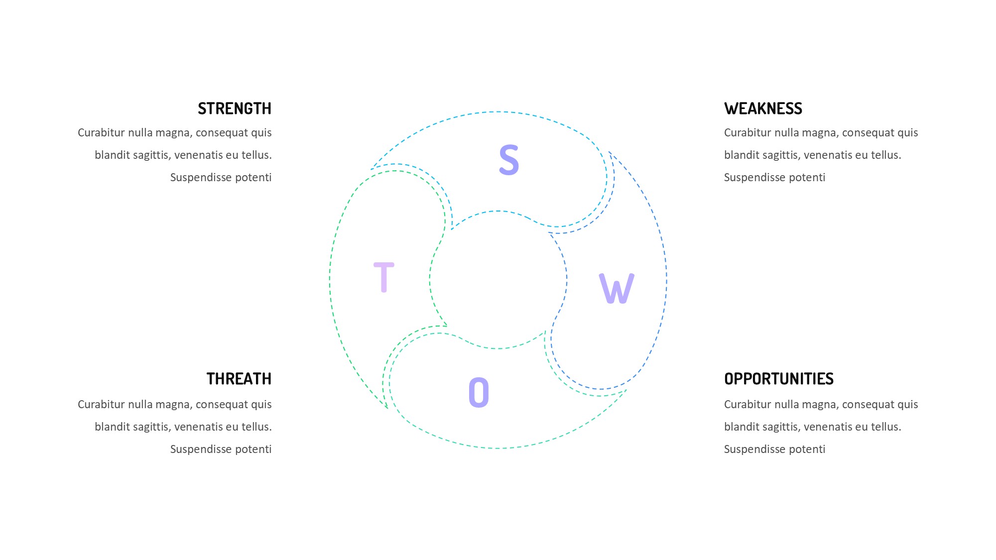 线条图形信息图示PPT模板