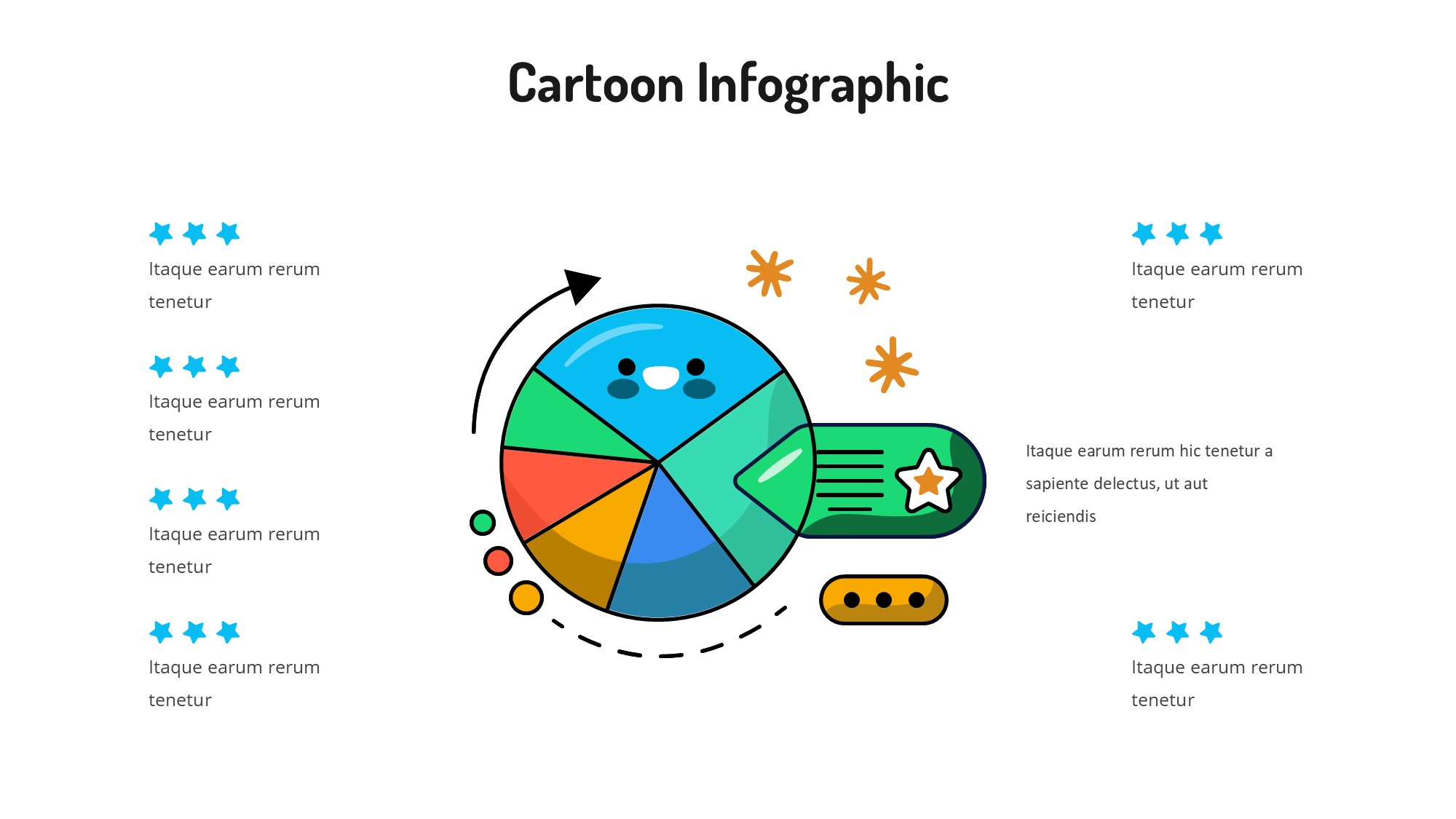 线条图形信息图示PPT模板