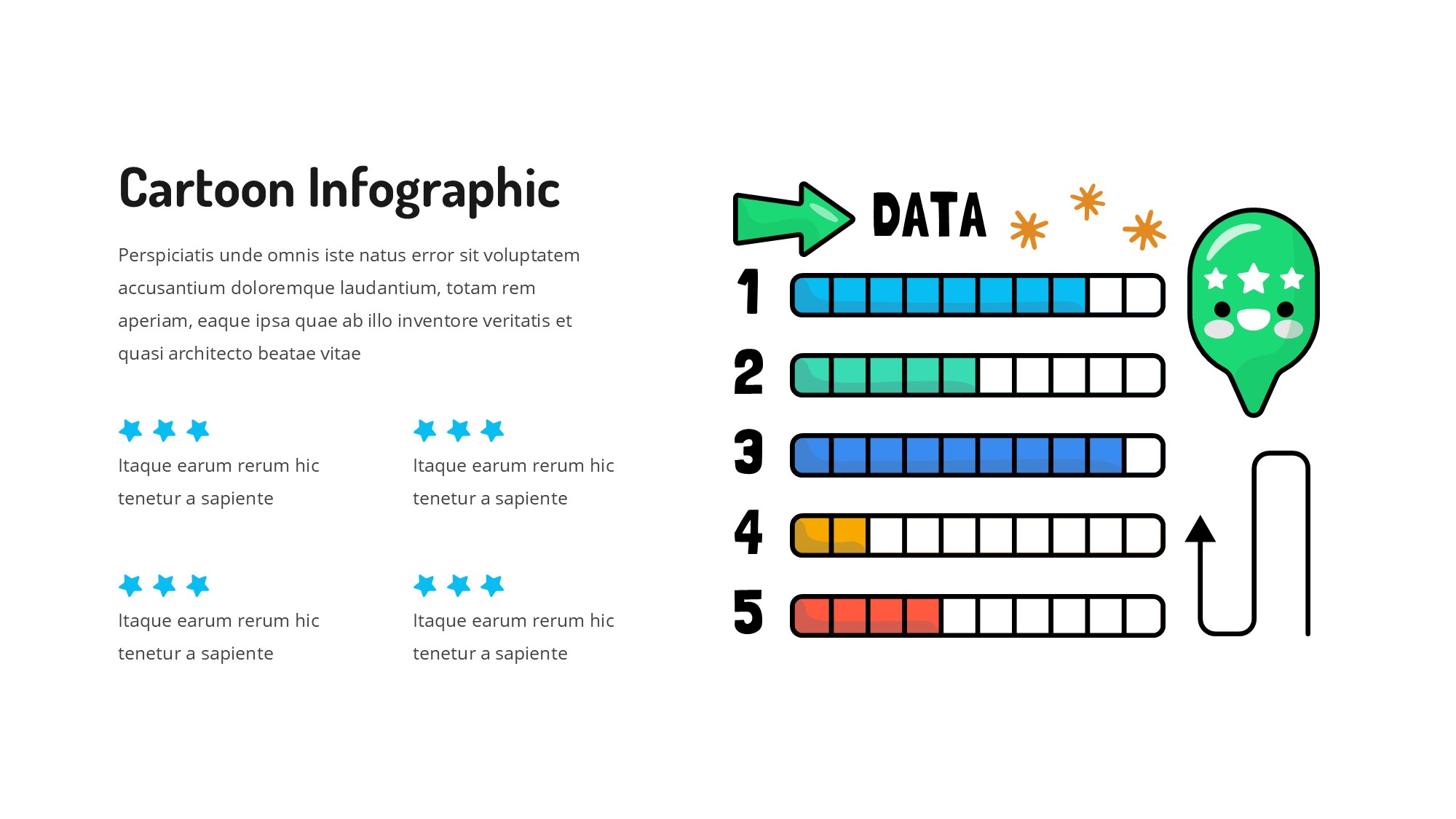 线条图形信息图示PPT模板