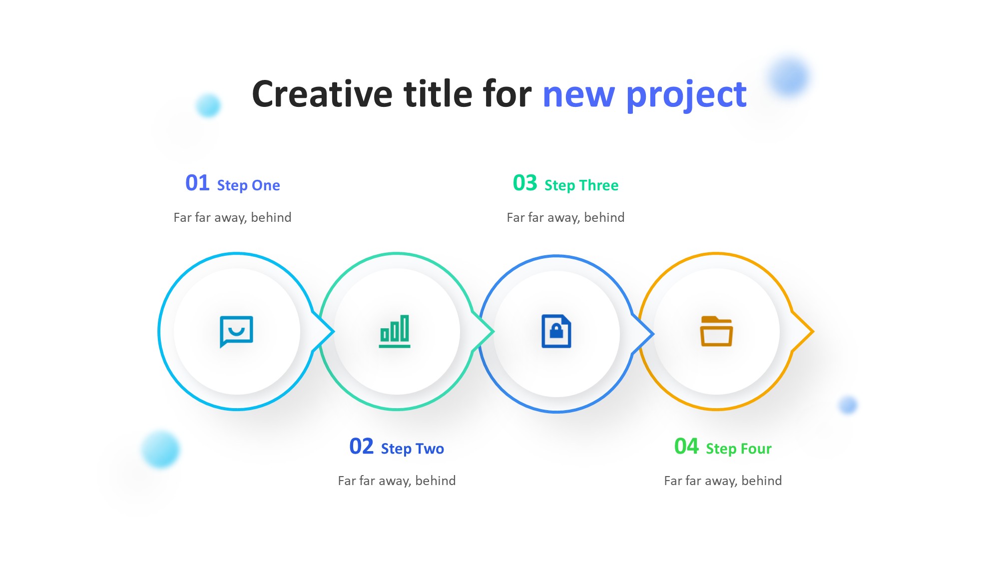 线条图形信息图示PPT模板
