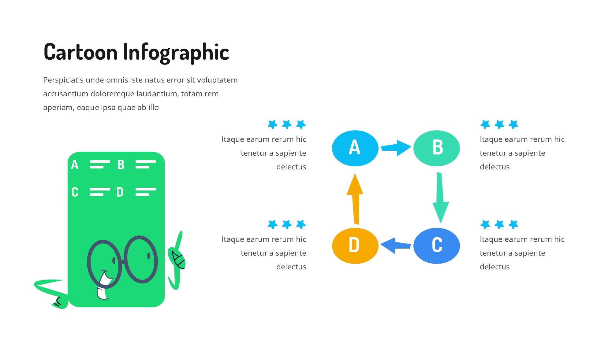 线条图形信息图示PPT模板