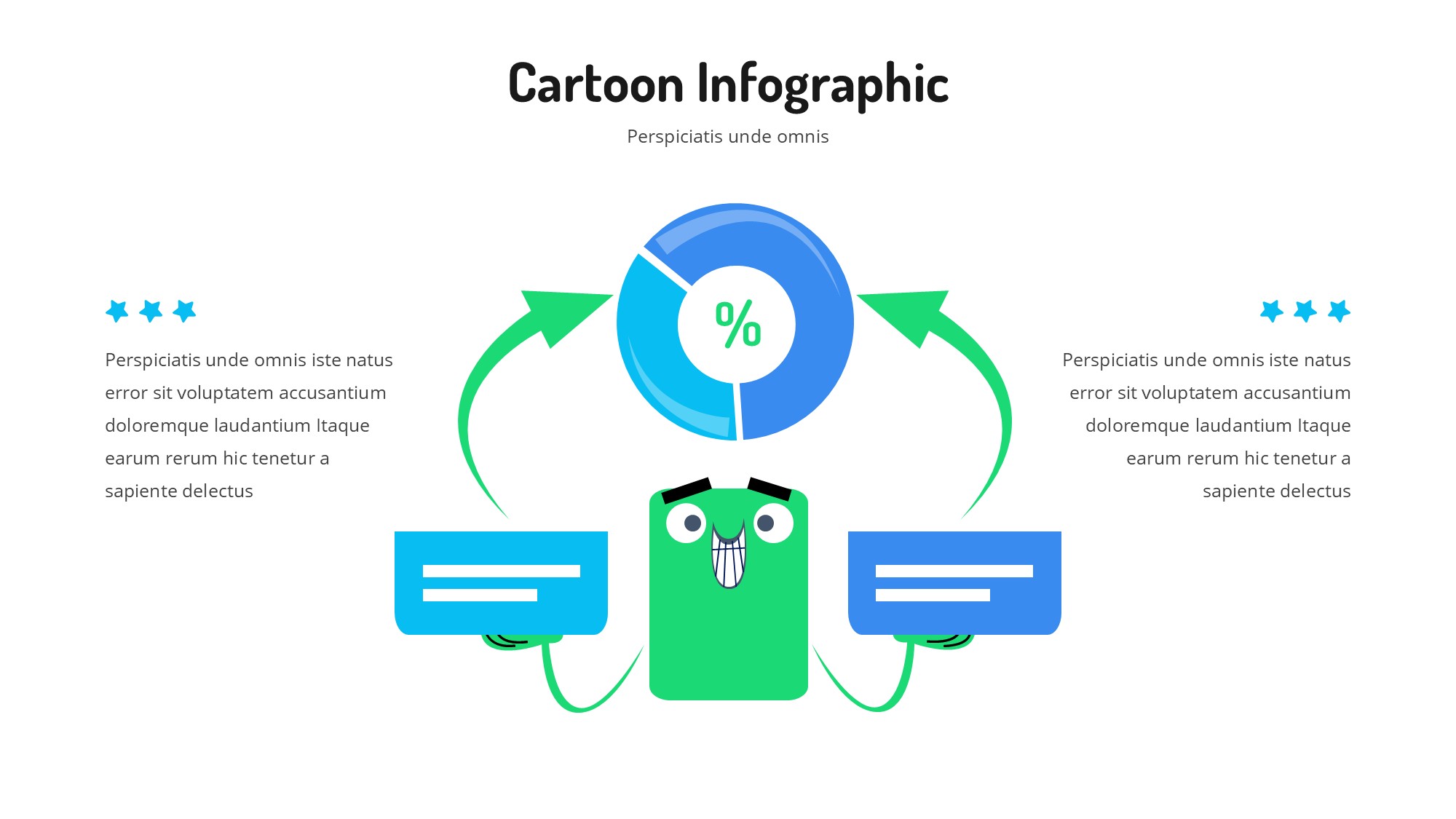 线条图形信息图示PPT模板
