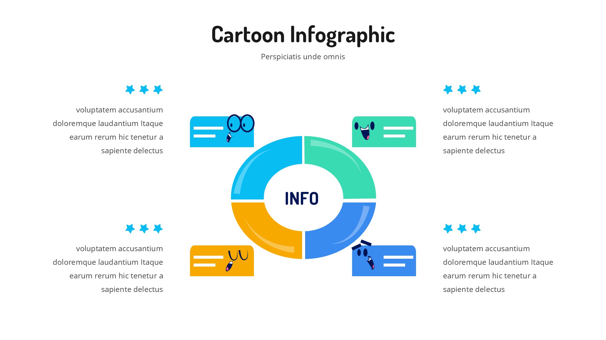 线条图形信息图示PPT模板