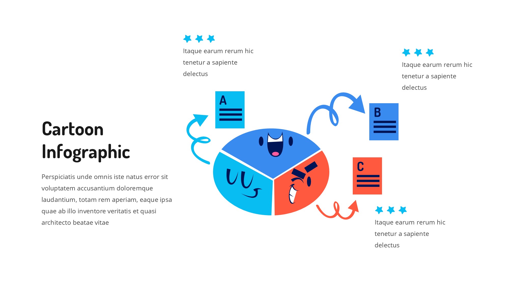 线条图形信息图示PPT模板