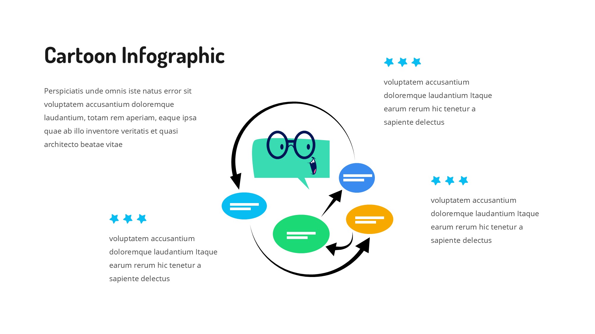 线条图形信息图示PPT模板