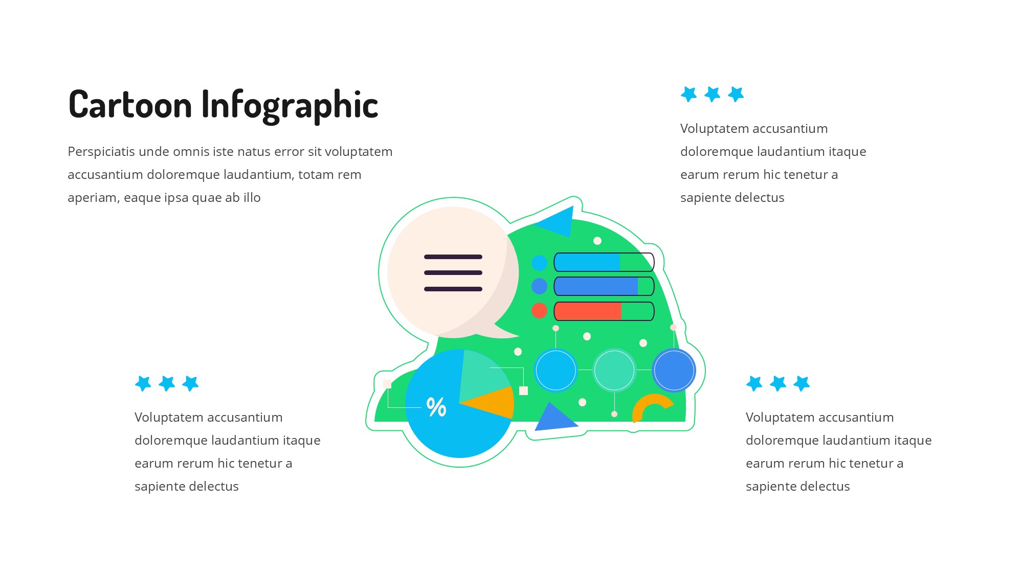 线条图形信息图示PPT模板