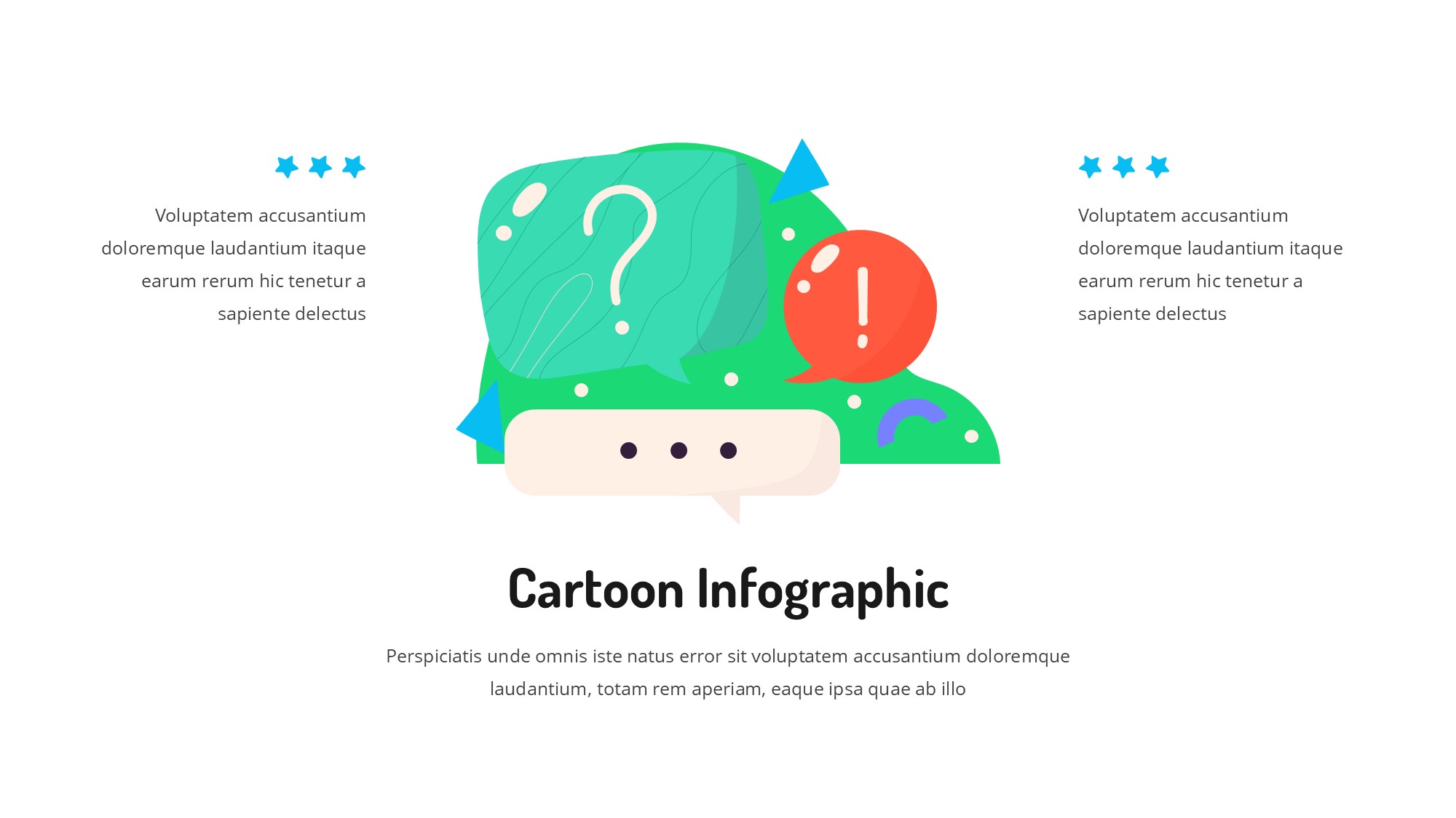 线条图形信息图示PPT模板