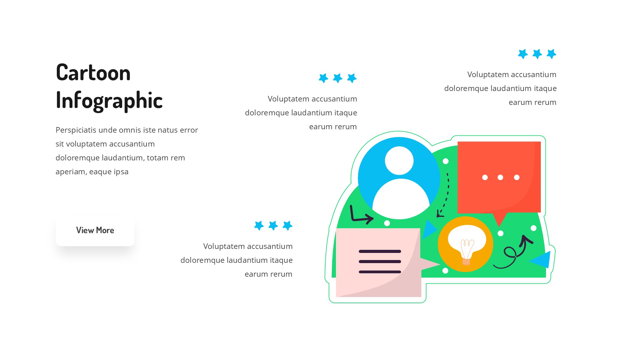 线条图形信息图示PPT模板